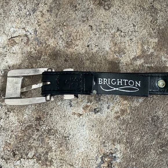 Vintage Brighton Belt southwestern beaded black leather small 28 - Picture 10 of 10